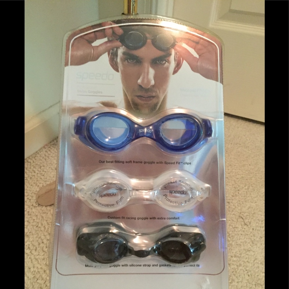 Speedo NWT three pack professional swim goggles